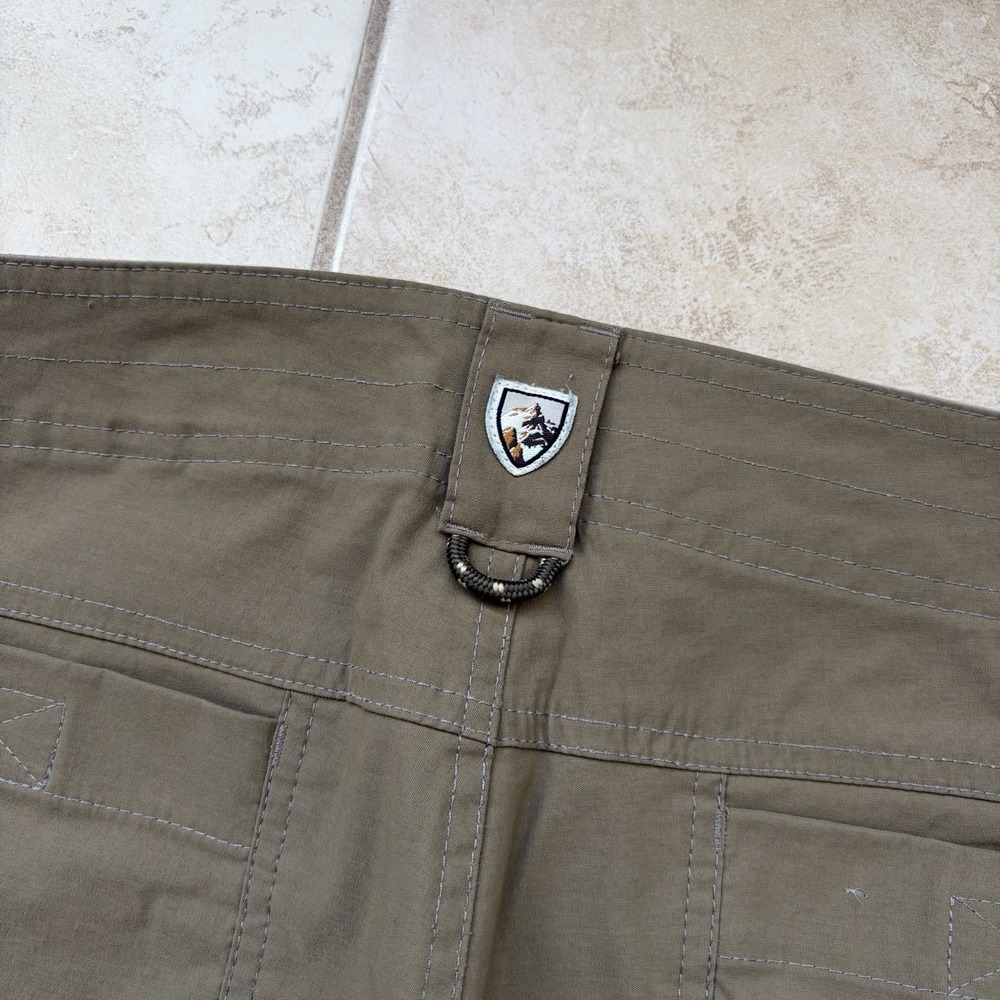 Kuhl Pants Mens 35x30 Tan Brown Renegade Quick Dry Zip Cargo Performance Chino - Picture 11 of 16